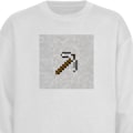 Miniatyrbillede 1 af 3: Sweatshirt til Børn | Blød & Klassisk Sweatshirt Minecraft Værktøjer hvid one size
