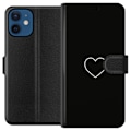Miniatyrbillede 1 af 3: Apple iPhone 12  Tegnebogsetui Hjerte