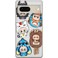 Pikkukuva 1 / 3: Google Pixel 7 Läpinäkyvä kuori Labubu hahmokokoelma - Pop Mart Labubu The Monsters väriluulisessa muotoilussa