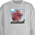 Miniatyrbillede 1 af 3: Sweatshirt til Voksne | Klassisk Collegebluse A Minecraft Movi grå M
