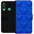 Miniatyrbillede 1 af 3: Huawei P40 lite E Tegnebogsetui Blå Hjerter