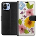 Miniatyrbillede 1 af 3: Xiaomi Mi 11 Lite Tegnebogsetui Pressede blomster