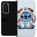 Pikkukuva 1 / 3: Huawei P40 Pro Lompakkokotelo Stitch Koirapuku Lilo & Stitch Disney Hauska Design Sininen Avaruusolento Sarjakuva Hahmo Suosittu Lapsille Suosittu Dis