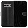 Pikkukuva 1 / 3: Samsung Galaxy S10+ Lompakkokotelo Tummat Aallot