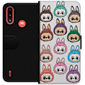 Miniatyrbild 1 av 3: Motorola Moto E7 Power Plånboksfodral Labubu Macaron Monster