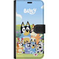 Miniatyrbild 3 av 3: Samsung Galaxy S10+ Plånboksfodral Bluey mobilskal med hela familjen i färgglad design