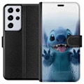 Miniatyrbillede 1 af 3: Samsung Galaxy S21 Ultra 5G Tegnebogsetui Stitch ved et vindue i sød stil