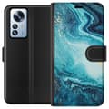 Kompatibel Tegnebogsetui til Xiaomi 12 Pro Marmur