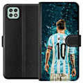 Miniatyrbillede 1 af 3: Samsung Galaxy A22 5G Tegnebogsetui Messi