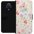 Miniatyrbillede 1 af 3: Nokia G20 Tegnebogsetui Blomster