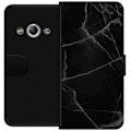 Miniatyrbillede 1 af 3: Samsung Galaxy Xcover 3 Tegnebogsetui Sort marmor