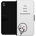 Miniatyrbild 1 av 3: Sony Xperia Z3 Plånboksfodral You Don’t Know My Password – edgy textmotiv med attityd