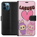Miniatyrbillede 1 af 3: Apple iPhone 12 Pro Max Tegnebogsetui Labubu Pink Monster