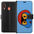 Miniatyrbillede 1 af 3: Samsung Galaxy A20e Tegnebogsetui Bold Bot Head