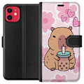Pikkukuva 1 / 3: Apple iPhone 11 Lompakkokotelo Kawaii Capybara Sydän Anime-ty