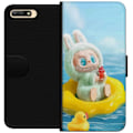 Miniatyrbillede 1 af 3: Huawei Y6 (2018) Tegnebogsetui Labubu Stripe Attack - Striber møder monstre