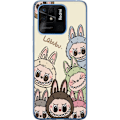 Miniatyrbillede 1 af 3: Xiaomi Redmi 10C Gennemsigtig cover Labubu Pastel Collection