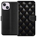 Miniatyrbillede 1 af 3: Apple iPhone 15 Tegnebogsetui Læder Sort