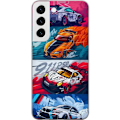 Pikkukuva 1 / 3: Samsung Galaxy S22+ 5G Läpinäkyvä kuori Nopeat Autot - Piir