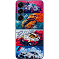 Pikkukuva 1 / 3: Samsung Galaxy S25+ Läpinäkyvä kuori Nopeat Autot - Piirret