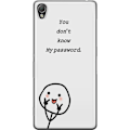Miniatyrbild 1 av 3: Sony Xperia Z3 Genomskinligt Skal You Don’t Know My Password – edgy textmotiv med attityd