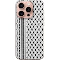 Pikkukuva 1 / 3: Apple iPhone 16 Pro Läpinäkyvä kuori Palestiinalainen kuvio - perinteiseen tyyliin inspiroima keffiyeh-kangas