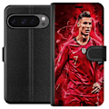 Miniatyrbillede 1 af 3: Google Pixel 9 Pro XL Tegnebogsetui Ronaldo Færdigheder - CR7 Design for Ægte Fans