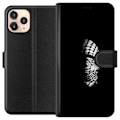 Miniatyrbillede 1 af 3: Apple iPhone 11 Pro Tegnebogsetui Keffiyeh-mønster - klassisk sort-hvid palæstinensisk tørklæde med kulturel betydning