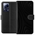 Miniatyrbillede 1 af 3: Xiaomi 13 Lite Tegnebogsetui Sorte Bølger