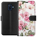 Miniatyrbillede 1 af 3: Samsung Galaxy A6 (2018) Tegnebogsetui Blomster