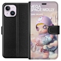 Miniatyrbillede 1 af 3: Apple iPhone 15 Plus Tegnebogsetui Mega Space Molly Care Bears Series - Share Bear Edition