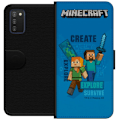 Miniatyrbillede 1 af 3: Samsung Galaxy A03s Tegnebogsetui Minecraft Huler