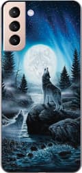 Kompatibelt Mobilskal till Samsung Galaxy S21 Wolf / Varg