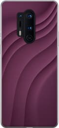 Kompatibelt Mobildeksel til OnePlus 8 Pro Plommebølger lila