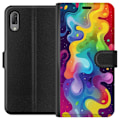 Miniatyrbild 1 av 3: Sony Xperia L3 Plånboksfodral Color Splash Abstrakt Konst Design Färgstarkt Mönster Modern Populär Väggkonst Grafiskt Trend