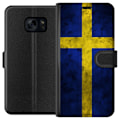 Miniatyrbillede 1 af 3: Samsung Galaxy S7 Tegnebogsetui Sverige Flag