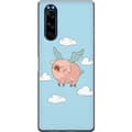 Kompatibel Mobilcover til Sony Xperia 5 Blå grisegrafik blå