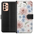 Miniatyrbillede 1 af 3: Samsung Galaxy A23 Tegnebogsetui Romantiske blomster