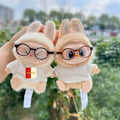 Pikkukuva 3 / 3: Yhteensopiva Pop Mart Labubu The Monsters T-paidan kanssa – Sopii Exciting Macaron, Have a Seat & Big Into Energy -sarjoihin – 100 % puuvillaa Kal valkoinen one size