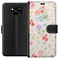 Miniatyrbilde 1 av 3: Xiaomi Poco X3 NFC Lommeboketui Blomster