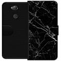 Miniatyrbillede 1 af 3: Sony Xperia XA2 Tegnebogsetui Sort Marmor
