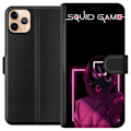 Pikkukuva 1 / 3: Apple iPhone 11 Pro Max Lompakkokotelo Squid Game Teema Suosittu Sarja Motiivi Graafinen Ikoninen Suunnittelu Aasialainen Popkulttuuri Jännitys Draam