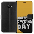 Miniatyrbillede 1 af 3: Samsung Galaxy A3 (2017) Tegnebogsetui Another Day Tekstmotiv Humor Streetwear Grafisk Rå Stil Populært Livsstil By Mode Design