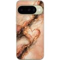 Kompatibel Mobilcover til Google Pixel 11 Marmorhjerte orange