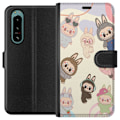 Miniatyrbillede 1 af 3: Sony Xperia 5 IV Tegnebogsetui Labubu Pop Mart Samling Motiv Figur Samling Design Populært Art Toy Pop Mart Kreativ Grafisk