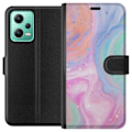 Miniatyrbillede 1 af 3: Xiaomi Redmi Note 12 Tegnebogsetui Pastelmarmor