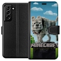 Miniatyrbillede 1 af 3: Samsung Galaxy S21+ 5G Tegnebogsetui A Minecraft Movie