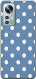 Kompatibel Mobilcover til Xiaomi 12 Blåhvide prikker blå