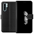 Miniatyrbillede 1 af 3: Huawei P30 Pro Tegnebogsetui Keffiyeh-mønster - klassisk sort-hvid palæstinensisk tørklæde med kulturel betydning
