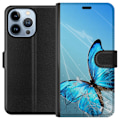Miniatyrbillede 1 af 4: Apple iPhone 13 Pro Tegnebogsetui Sommerfugl